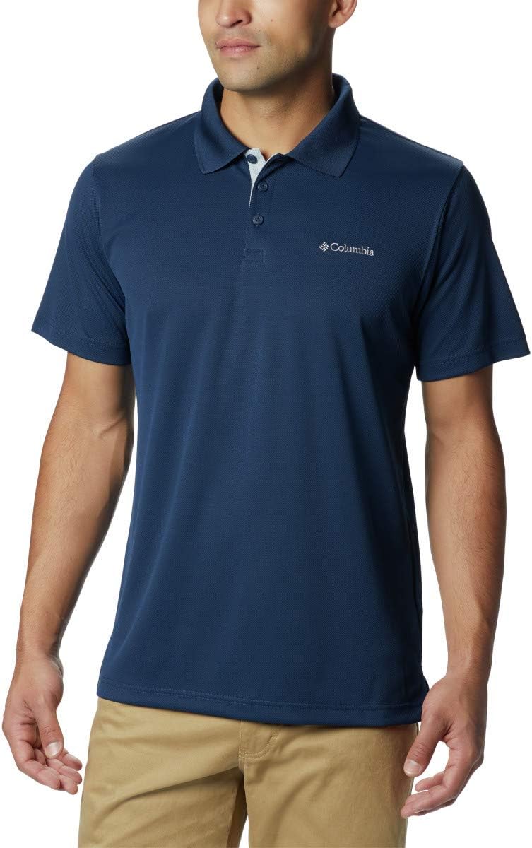 Columbia Men's Utilizer Short Sleeve Wicking Polo with Uv Protection: Sports & Outdoors