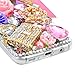 Mavis's Diary S8 Plus Case, Luxury 3D Handmade Bling Sparkle Full Crystal Pearl Colorful Diamonds Fashion Flowers Crown Key Bag Design Full Edge Protection Clear Hard PC Case Made for Galaxy S8 Plus