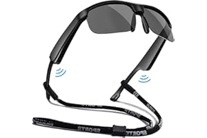 Grofulor Smart Glasses, Polarized Bluetooth Sunglasses with Built-in Mic & Speakers, Open Ear, Voice Assistant, UV Protection (LV-M6 Pro)