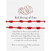 7 Knot Protection String Bracelets Handmade Good Luck Tibetan Amulet Red Black Knot Cord Matching Braided Bracelets for Men Women Friendship BFF Couples Lovers Family Birthday Christmas Fashion Jewelry Gifts