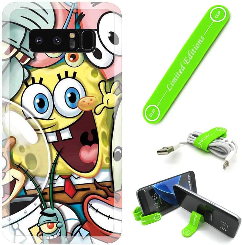 [Ashley Cases] for Galaxy [S10e] [S10 Lite] Cover Case Skin with Flexible Phone Stand - Spongebob Friends