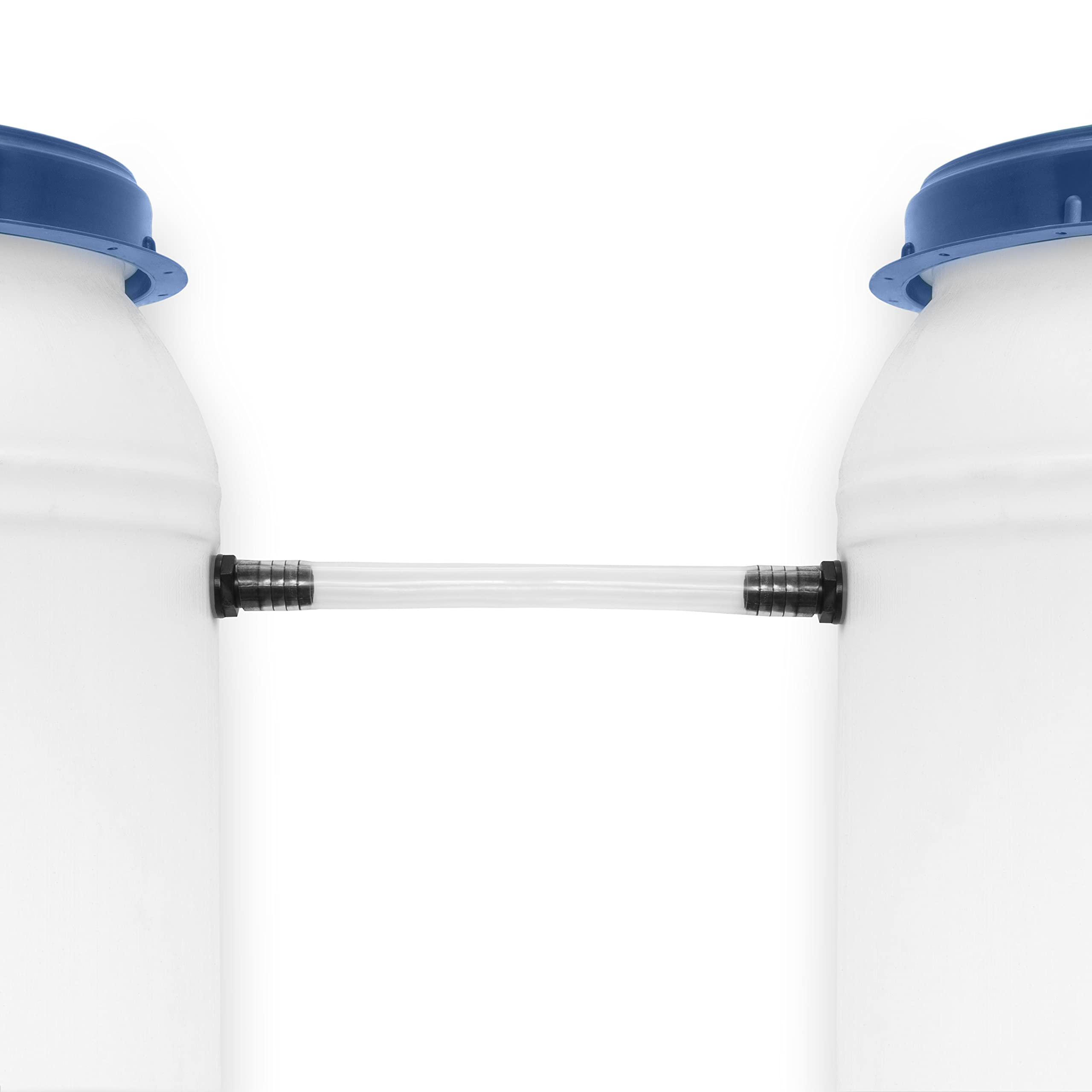 Villkin Water butt connector with 3/4 inch (19 mm) thread, ideal for 22 mm drill hole including 25 cm hose with 20 mm diameter