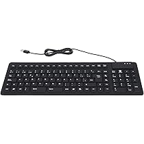 Amazon.com: SUNGOOYUE Foldable 105 Key Keyboard with Soft