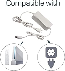 Console Charger for Wii, AC Wall Power Adapter