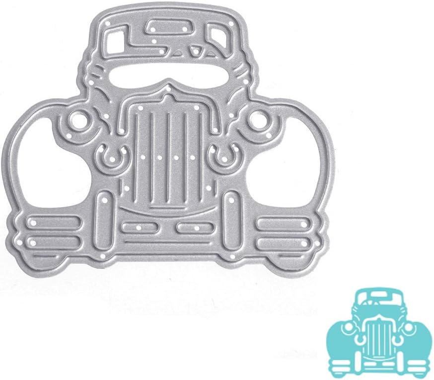 Niceskin DIY Scrapbooking Die Cutting Stencils for Album Card Crafts Paper, Carbon Steel, Silver