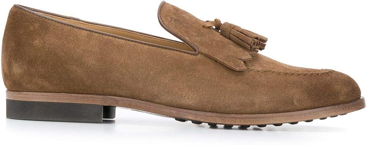 Amazon Tod S Luxury Fashion Man Xxm32c0cs80reks818 ブラウンスエードローファー 春夏 Us サイズ 10 カラー ブラウン Tod S トッズ ローファー スリッポン