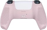 eXtremeRate PlayVital Cherry Blossoms Pink 3D Studded Silicone Cover for PS5 view 9