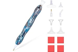 RECORDARME Resin Diamond Painting Pen, Diamond Art Drill Pen with Diamond Painting Tools and Accessories, Ergonomic Diamond Dot Pen Comfort Grip