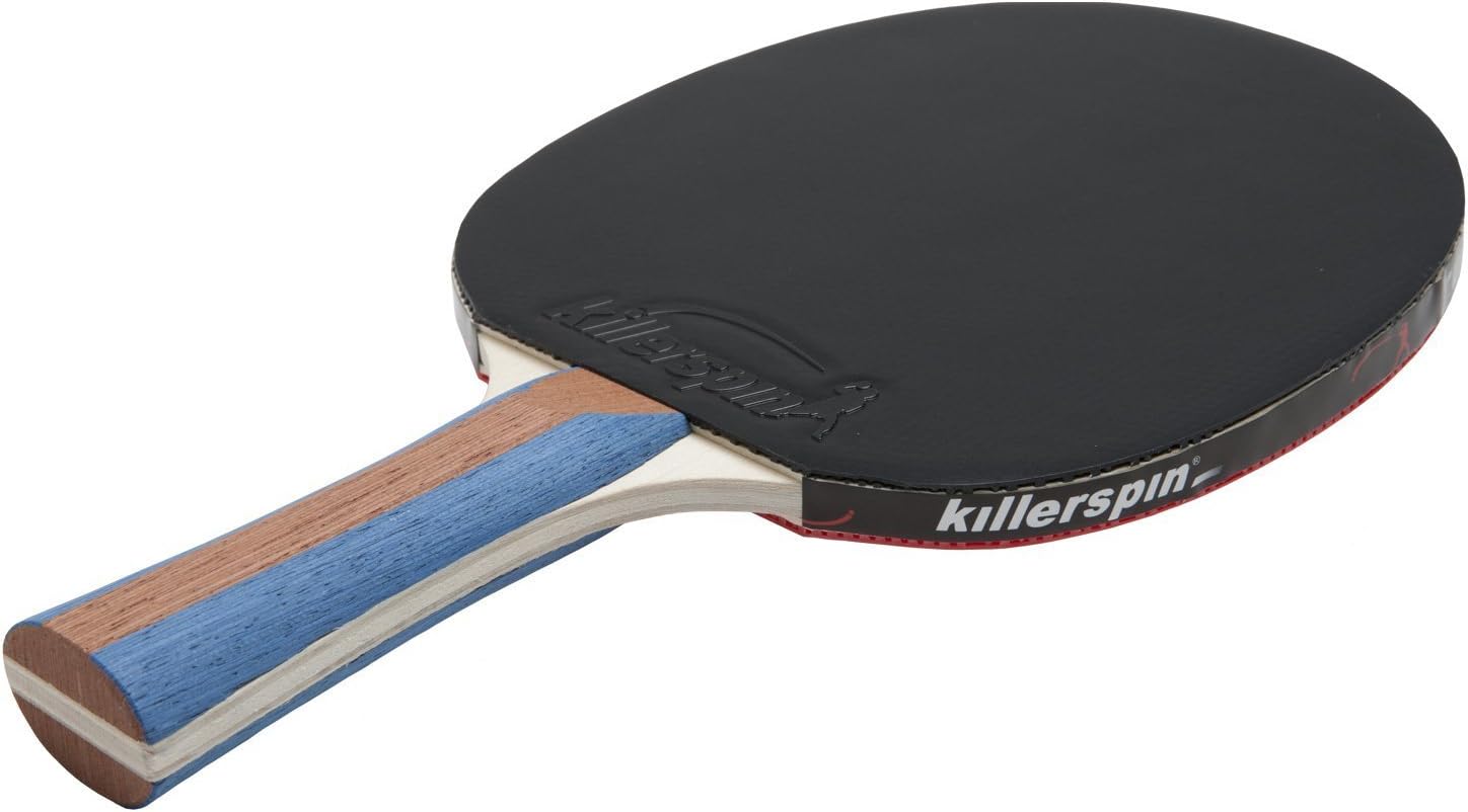 Killerspin JET SET 4 Ping Pong Paddle Set with 6 Balls – Beginner Table Tennis Racket Set| 5 Layer Wood Blade, Jet Basic Rubbers, Flared Handle| Practice Quality Ping Pong Racket Set| : Killerspin Paddle : Sports & Outdoors