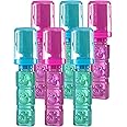 Zazers 6-Pack Candy Pops with Fruit Flavored Candy Gel - Blue and Pink Assorted Lollipop Suckers Party Favors - Christmas Candy Stocking Stuffers.