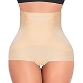 GTYOON Shapewear Tummy Control Underwear for Women Seamless Shaping High Waisted Panties Slimming Stripe Lace Panty