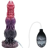 9.6"Squirting Dildo for Female, Realistic Fantasy Dildo Toy with Ejaculating and Suction Cup,Adult Silicone penis for G spot 