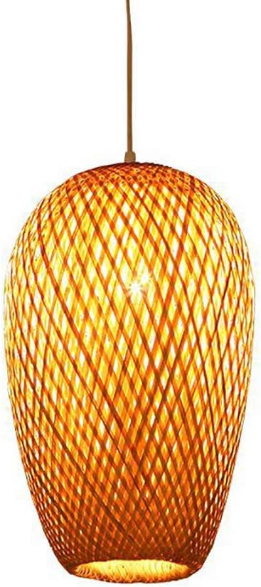 FJH chandelier ChandelierRattan Chandelier Retro Style Lantern Pendant Lamp Bamboo Lampshade Bedroom Living Room Ceiling Chandelier Teahouse Dining Room Bamboo Lamp Bar Cafe Hanging Lamp