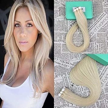 Buy 20inch Platinum Blonde Hikyuu 20 40g 20pcs Tape In White