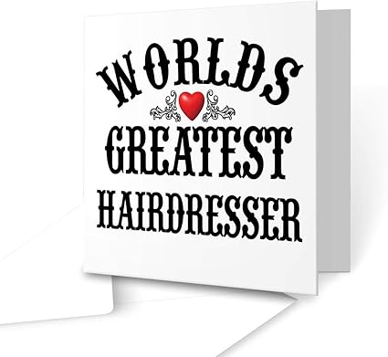 The Worlds Greatest Parrucchiere Quadrato Biglietto D Auguri Amazon It Cancelleria E Prodotti Per Ufficio