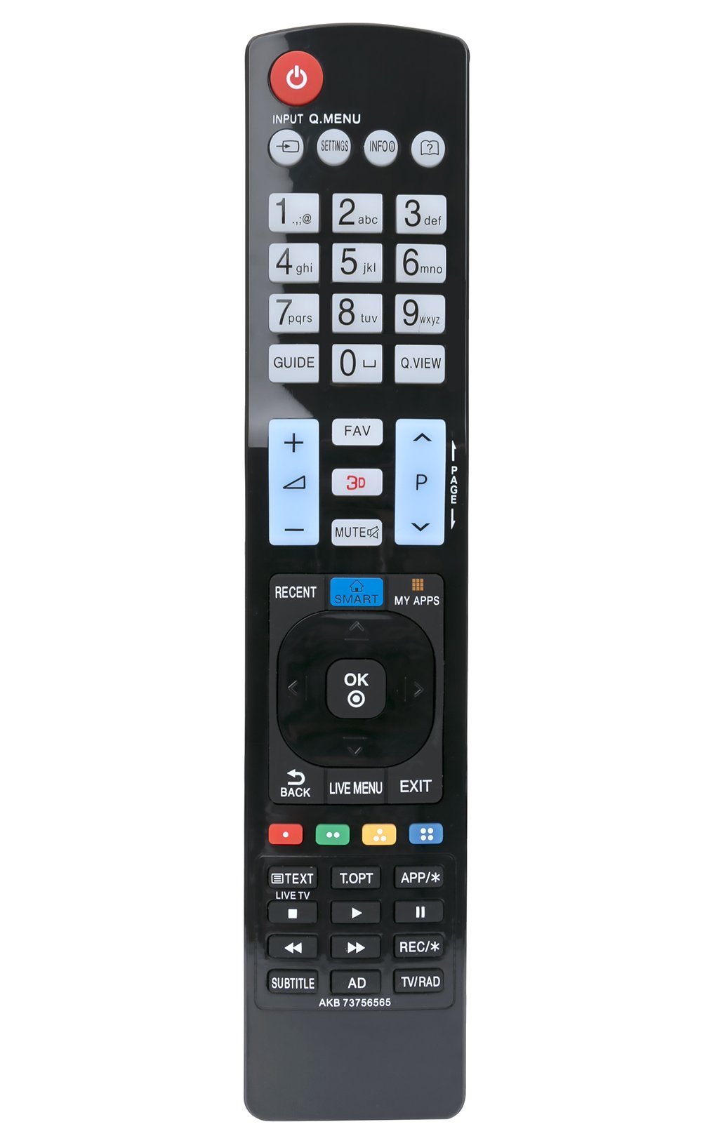 ALLIMITY AKB73756565 Remote Control Replacement for LG 32LB650 39LB650 42LB650 47LB650 50LB650 55LB650 60LB650 70LB650