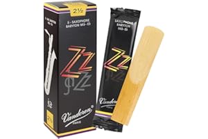 Vandoren SR4425 Bari Sax ZZ Reeds Strength 2.5; Box of 5