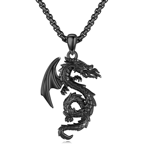 Collar De Espada Dragón Retro Versátil Feng Shui For Hombre | Meses Sin Interés