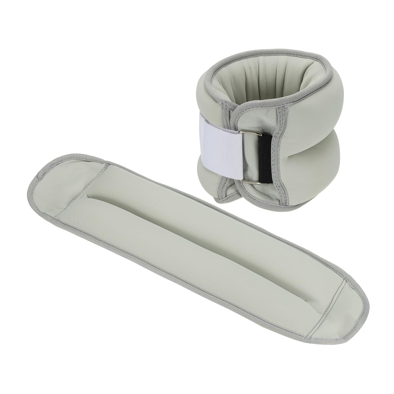 PATIKIL Ankle Weights 8lbs, Wrist Weights Adjustable Leg Weights Sets for Women Men Aerobics Gym Yoga Walking Running, Grey