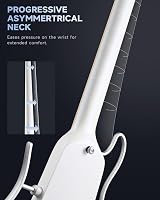 Donner HUSH-X Featherlight Travel Electric Guitar Kit Metallic White view 7