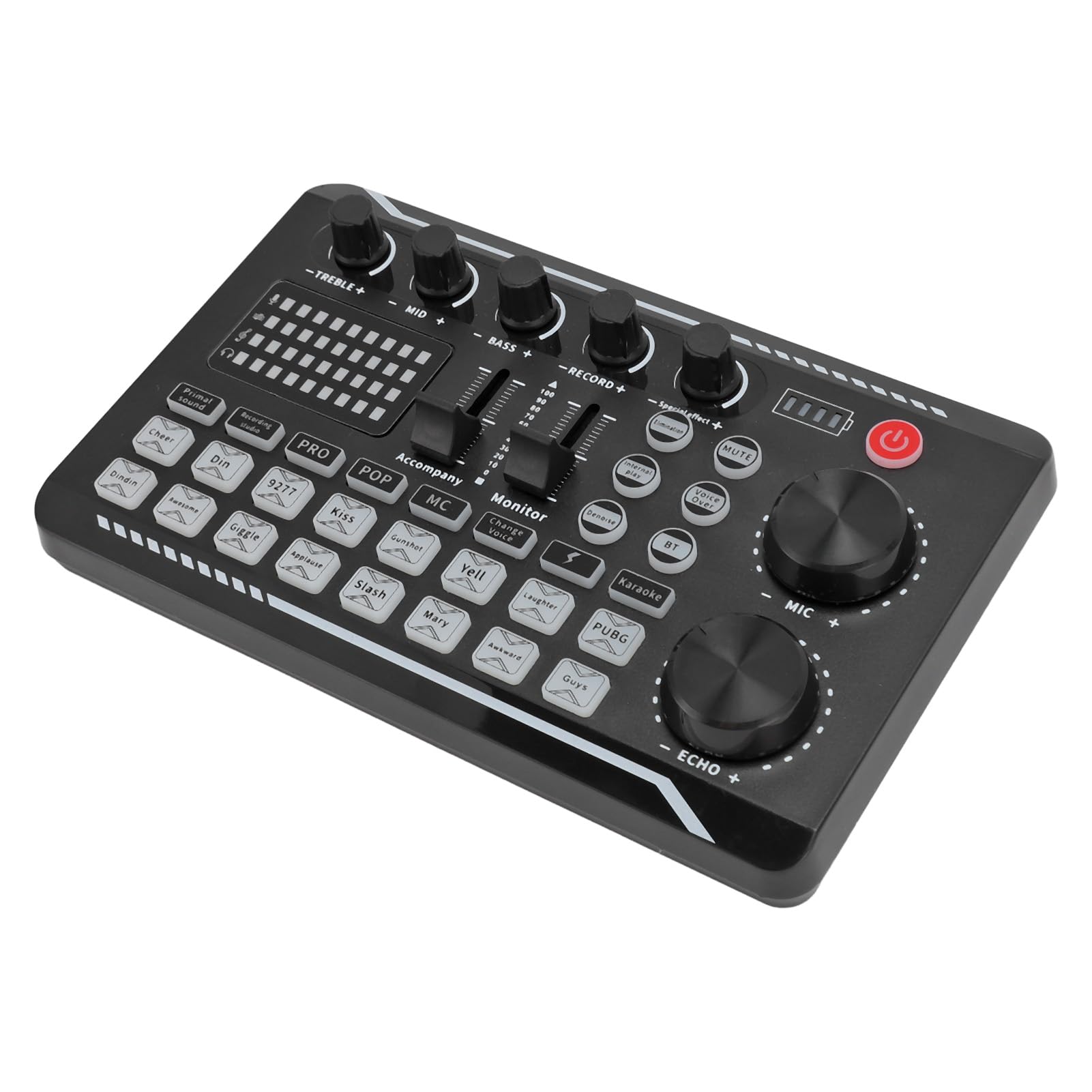 GamingMixer, 16 Effects Live Sound Card with Voice Changer, XLR Microphone Interface Podcast Production Studio Equipment, for Podcast, Streaming, Gaming