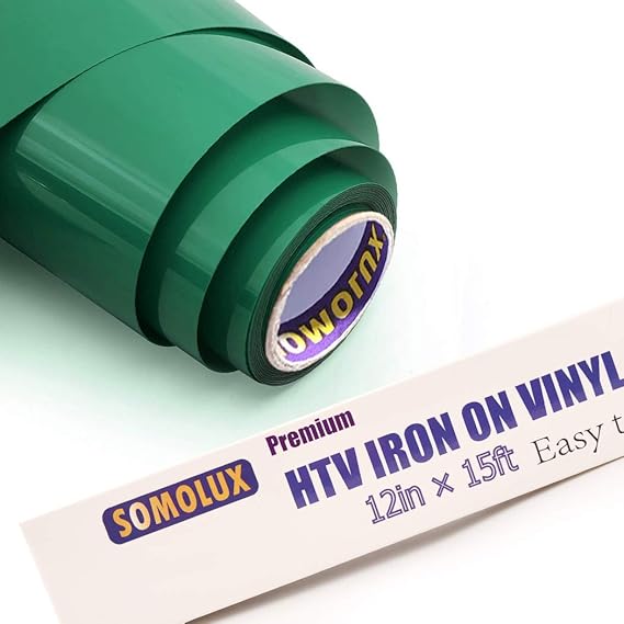 SOMOLUX HTV Matte Green Iron on Vinyl Easy to Cut & Weed