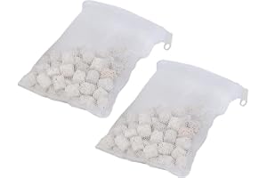 HCLSY 2 Pack of Bio-max Aquarium Filter Media Replacement for Fluval U Underwater Filter, 3.88Oz/110g Bio Ceramic Rings Filte