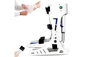 Electric Ankle Joint Rehabilitation Trainer with Remote Control, Foot Drop Exerciser for Full Range Motion, Strength & Flexib