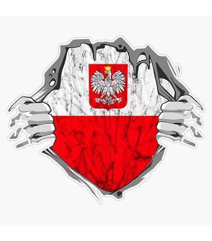 POLAND Polish Shield Bumper Sticker - 4" Vinyl Decal For Car, Laptop, Helmet & More - View #8