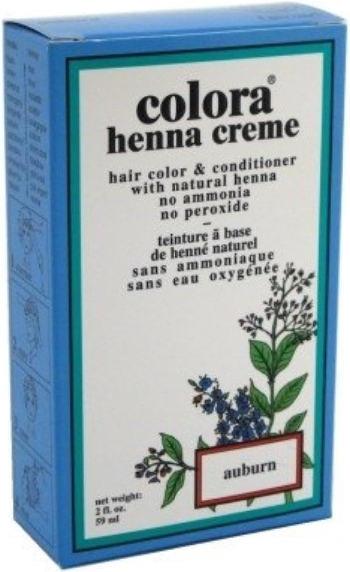 ColoraHenna Creme Colora Henna Creme Hair Color Auburn, 2 oz (Pack of 5)