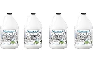 FROGGY'S FOG Froggy's Flakes Snow Machine Fluid, Long-Lasting Formula Snow Fluid with 75+ Feet Float/Drop, 4 Gallon Case