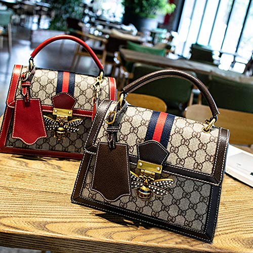 Beatfull Designer Women HandbagS, Retro Shoulder Bag Ladies Bee Bag Top Handle Hanfbag (blue)