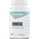 NutraBio Immune Support Supplement with EpiCor - 90 Vegetable Capsules