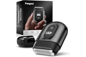 Fangaci Electric Foil Shavers for Men: Mini Electric Razor with Big LED Display & 3 Floating Blades