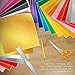 METALLIC UNICORN Permanent Adhesive Vinyl Sheets, Set of 34 Plus 5 Transfer Tape Sheets (Matte, Glossy and Metallic)
