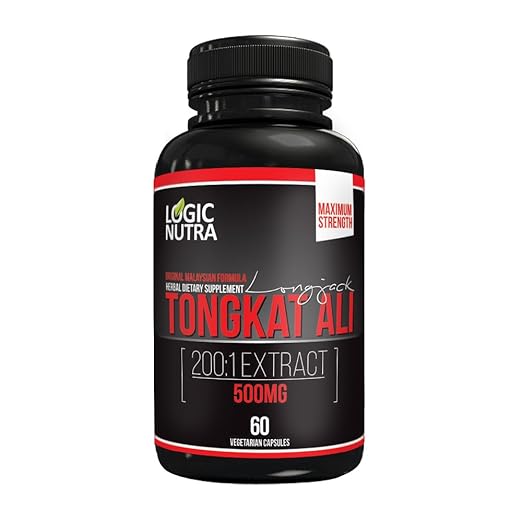 Tongkat Ali 500 mg Maximum strength Longjack 200:1 Testosterone Booster 60 Vegetarian Capsules