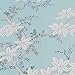 Vaulia Lightweight Microfiber Duvet Cover Set, Print Floral Pattern Design, Blue - King Size (3-Piece Set)