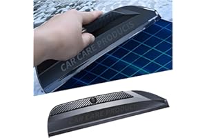 Sandfren Car Window Squeegee, Silicone Vehicle Glass Water Cleaning Wiper Blade for Drying, Professional Automotive Mirror Scraper Cleaner Accessories, Universal for SUV, Sedan, Truck