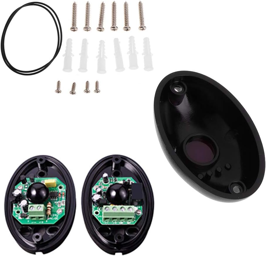 peng 1 Pair Beam Photoelectric Infrared Detector Alarm Barrier Sensor Gate Door Window Home Security System