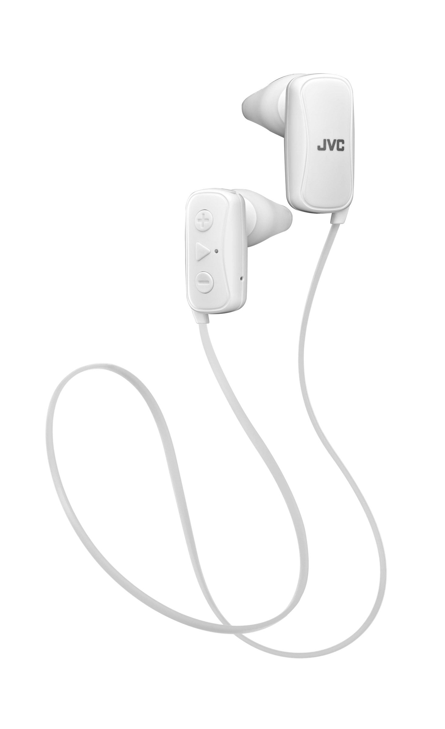 JVC HA-F250BT Gumy Sports Wireless Bluetooth Headphones In-Ear Sweat Proof Resistant Earphones - White