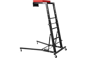 400LB Capacity Foldable High-Rise Mechanics Creeper, 48" to 66" Adjustable Height Automotive Creeper Seat with Back Support, 