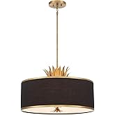 Minka Lavery 4584-672 Caprio Pendant, 4-Light, 240 Total Watts, 23.63-in H x 17.88-in W, Natural Brushed Brass