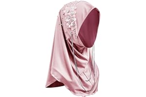 NICEYST Fashion Long Hijab Scarf for Women Girls Muslim Islamic Under Scarf Hat Long Hijabs Cap Instant Turbans Wrap