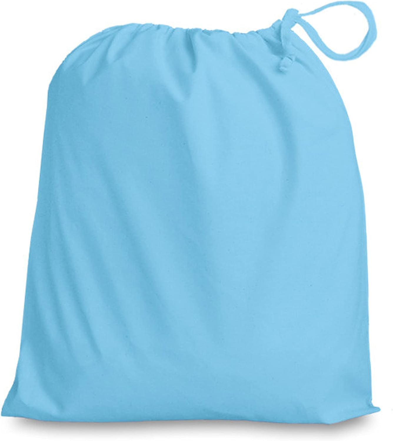 Colourful Drawstring Medium Cotton Storage Bag (38cm x 43cm) (Light Bright Blue) Amazon.co.uk