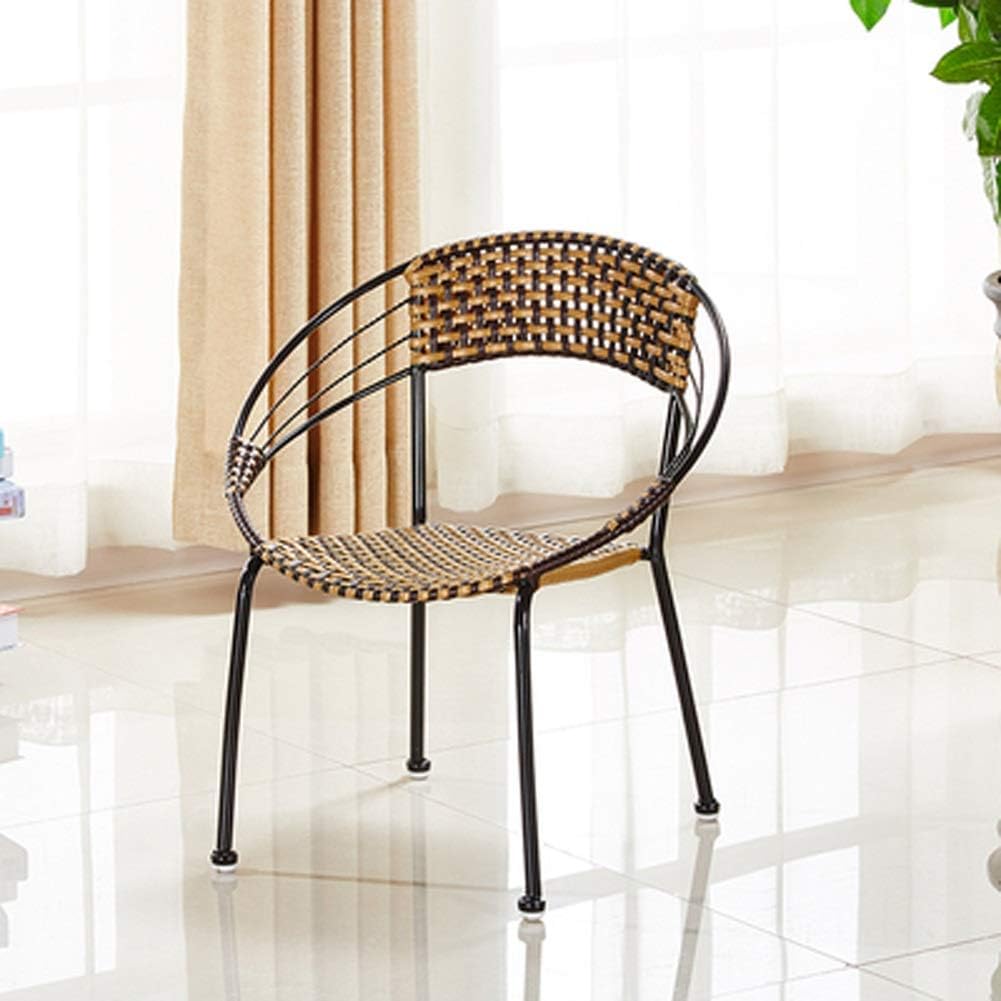 CZWYF Patio Furniture Set 3 Piece Outdoor Wicker Bistro Set Rattan Chair Conversation Sets With Coffee Table/20.1x22.4inches,20x21.6inches (Color : A)