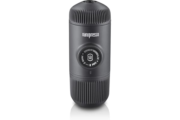 WACACO Nanopresso Portable Espresso Maker, Upgrade Version of Minipresso, 18 Bar Pressure Hand Coffee Maker, Travel Gadgets,