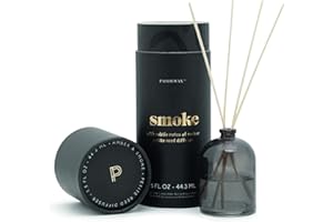 Paddywax Petite Collection Scented Oil Reed Diffuser, Mini - 1.5-Ounce, Black-Smoke