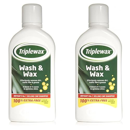 Triple Wax Car Shampoo and Wash & Wax 500ml + 500ml FREE Amazon.co.uk Car & Motorbike