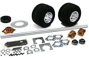 The ROP Shop | 40 Inch Shaft Kit for Drift Trike Bikes with (3) Key Stocks 6x80, Chain #420