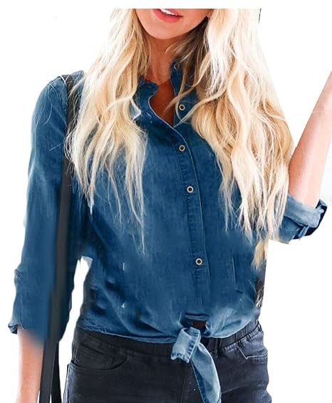 denim knot shirt